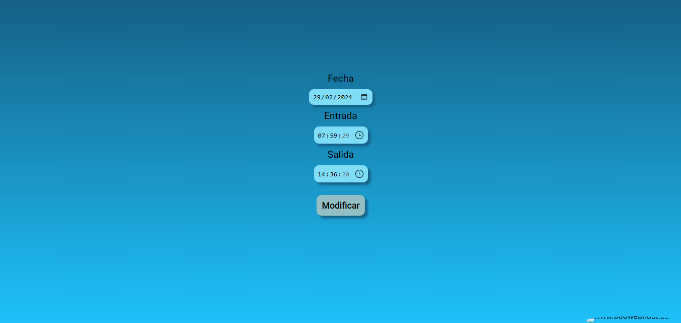 captura registro horario 6